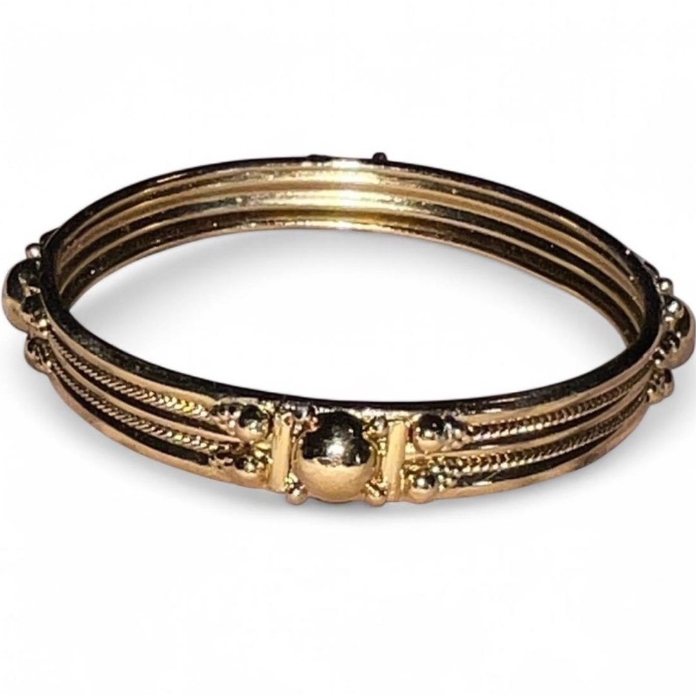 Elegant Gold Tone Bangle Bracelet